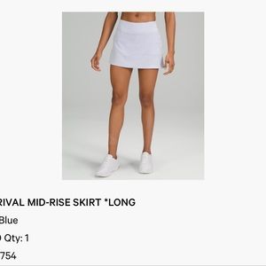 Lululemon skirt size 10 in pastel blue.